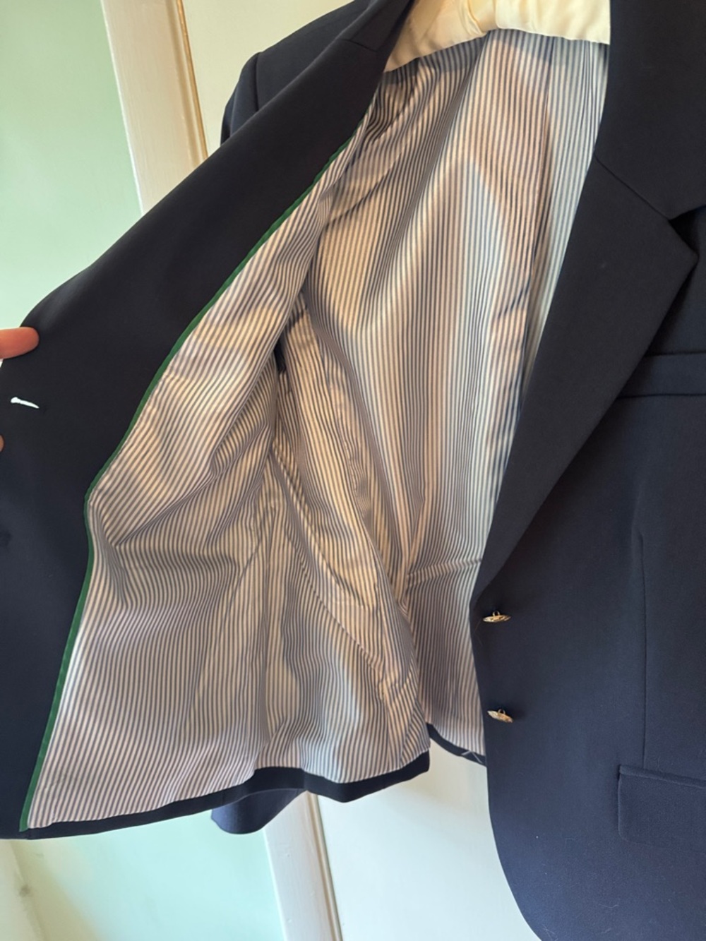 J. Crew Navy Single-Breasted Blazer - Picture 7 of 8
